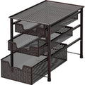 Simple Houseware Stackable 3 Tier Sliding Basket Organizer Drawer, Bronze by SimpleHouseware