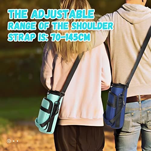 Nuovoware Water Bottle Carrier Bag, 25oz/32oz, Navy blue - Image 5