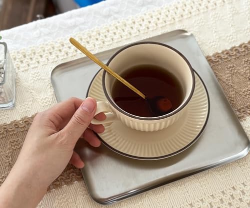 Small Stainless Steel Tray, 7.8 Inch Square Silver Metal Tray - Image 5