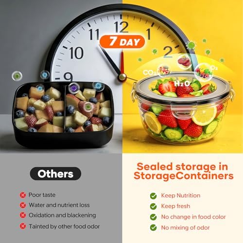 50 PCS Food Storage Containers with Lids BPA-Free (25 Containers & 25 Lids) - Image 3