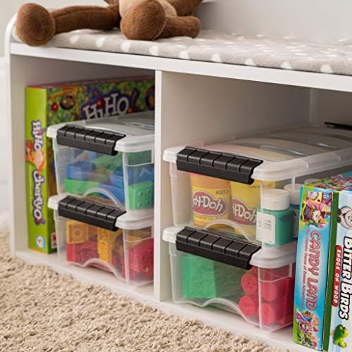 IRIS USA 6-Pack 6 Quart Storage Bins with Lids - Image 4