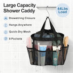 Mesh Shower Caddy Portable with Drawstring - 2-Handle Shower Bag for Dorm - Image 6