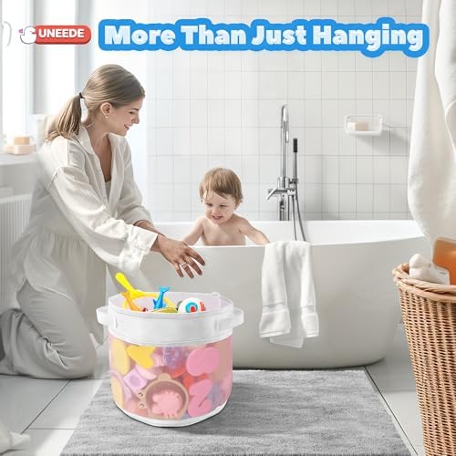 UNEEDE Bath Toy Organizer,4.15 Gallons Bathtub Toy Storage Organizer - Image 2