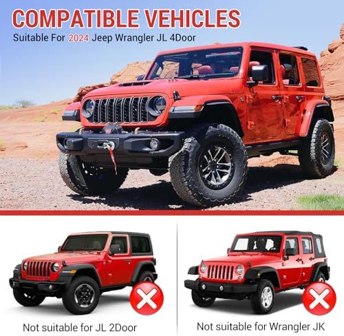 Trunk Side Storage Bin Fit for 2024-2026Jeep Wrangler JL JLU 4XE, Cargo Organizer Tray Wheel Well Storage Box for 2025 Wrangler JL 4 Door Accessories(Left+Right) - Image 2