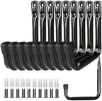 Dreecy 10 Pack Garage Storage J Utility Hooks, Heavy Duty J Utility Hooks Hangers for Garage Wall Hanging Garden Tools, Ladder, Bike, Hose, Black by Dreecy