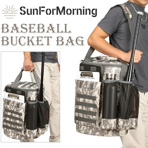 Baseball Bucket Bag Baseball Coaching Accessories Organizer - Image 6