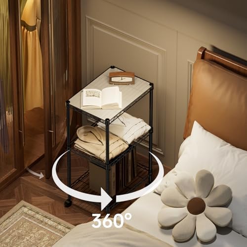 SINGAYE Small Shelves Kitchen Storage Shelf Wire Shelving Metal Adjustable - Image 6