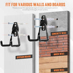 TONDA Garage Hooks, 20 Pack Wall Storage Hooks for Bike, Ladder and Tools - Image 3