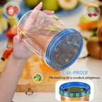 10 Pack-32 OZ Freezer Storage Containers, Small Plastic Food Storage Containers with Twist Top Lids, BPA Free and Reusable Meal Prep Containers Microwave/Dishwasher Safe - Image 5