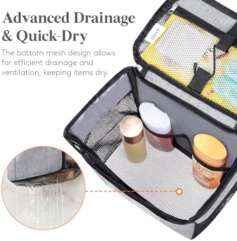 Lifewit Mesh Shower Caddy, Hanging Bathroom Organizer with PVC Phone Bag - Image 5