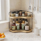 2-Tier Corner Bathroom Counter Organizer, Larger Size - Image 6