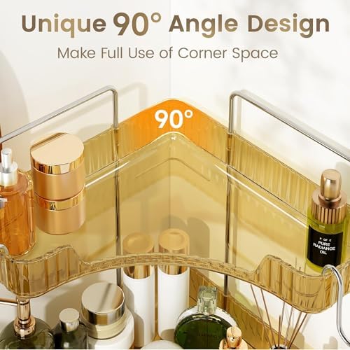 3 Tiers Bathroom Corner Organizer,Bathroom & Kitchen Storage Tray - Image 3