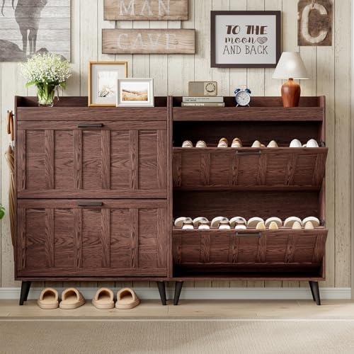ChooChoo Shoe Storage Cabinet with 2 Flip Drawers - Image 4
