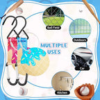 Ice Cream Drip Baseball Softball Dugout Organizer Bag Fence Hook Helmet Glove Hanger with Name Tag Sports Team Gifts Gear for Boys Girls Coach Mom Must Have Travel Accessory-2pcs - Image 4