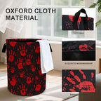 Skull Hand Laundry Basket Storage Bin Foldable Laundry Hamper Clothes Storage Bucket Organizer 19.6x15.7 Inch For Laundry Room/Bedroom/Bathroom - Image 4