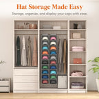 Lifewit 10 Section Hanging Hat Organizer for Baseball Caps, Gray, 2 Pack - Image 3