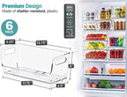 Sorbus Clear Pantry Organizer with Stackable Storage Bins, Open Front - Image 6