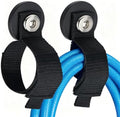 Strong Magnetic Hooks Strap, 2PC Magnetic Garage Storage Hooks, Heavy Duty Magnets Tool Holder for Hanging, Extension Cord Strap for Cable, Rope, Wire, Pick-up, RV, Workshop by SKNOOYLIGHT