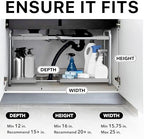 Simple Houseware Under Sink 2-Tier Heavy Duty Expandable Organizer, Silver - Image 3
