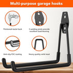 32-Pack Heavy Duty Wall Mount Garage Hooks - Image 3