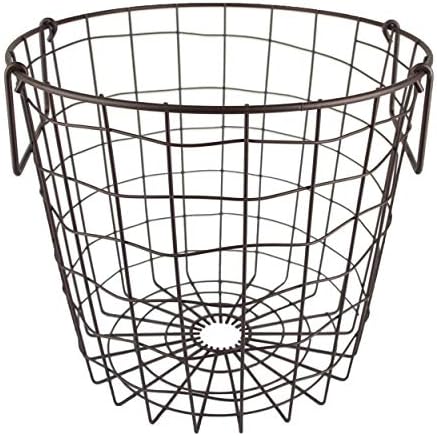 DII Metal Wire Utility Storage Bin, Small Round, 12x12x10, Bronze by DII