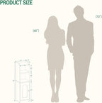 Hzuaneri Bathroom Storage Cabinet, Narrow Toilet Paper Cabinets with Doors - Image 2