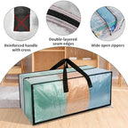 Heavy Duty Clear Moving Bags with Strong Zipper & Comfortable Handles - Image 4