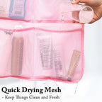 Fammart Mesh Shower Caddy Hanging, Quick-Drying Shower Organizer with 7 Pockets, Portable Bathroom Organizers and Storage for Shampoo, Soap, Loofah, Travel, and Cruise Essentials - Image 4