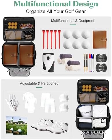 Golf Trunk Organizer, 2-Layer Storage with Golf Accessories - Image 2