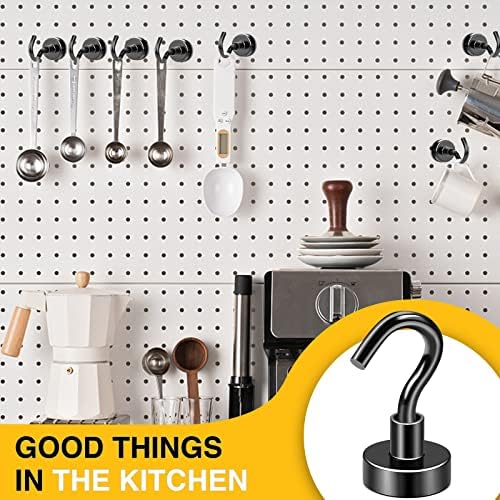 DIYMAG Magnetic Hooks 45pcs 30lbs Cruise Essentials 2026 Magnet Hook Black - Image 6