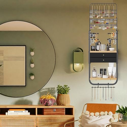 Wall Mounted Jewelry Organizer, Large Jewelry Organizer and Storage - Image 6