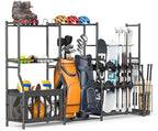 WALMANN Garage Sports Equipment Organizer Stand, Freestanding Ski Rack by WALMANN