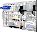 Wall Control 30-WRK-400WB Standard Workbench Metal Pegboard Tool Organizer,White/Black - Image 3