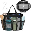 Mesh Shower Caddy Portable with Dividers - 2-Handle Shower Bag for Dorm by F-color