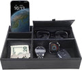 Zcaukya Men's Valet Tray, 5 Compartments, Black by Zcaukya%7CBringYouHappyTime