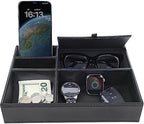Zcaukya Men's Valet Tray, 5 Compartments, Black by Zcaukya%7CBringYouHappyTime