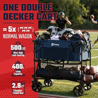 Sekey 400L Double-Decker Wagon, 500 lb Capacity, 50 in Extender - Image 2