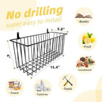 Simple Trending 6 Pack Wire Basket Wall Mount Hanging Baskets - Image 6