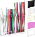 Qinyoung Acrylic Straw Holder for Cabinet Door,Classic,Large,Transparent by Qinyoung