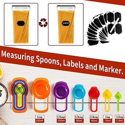PRAKI 30 Pack Airtight Food Storage Containers for Organizers and Storage - Image 5