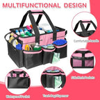 Boczif Cleaning Caddy Bag Wearable,Cleaning Caddy Supplies Organizer(Pink) - Image 2