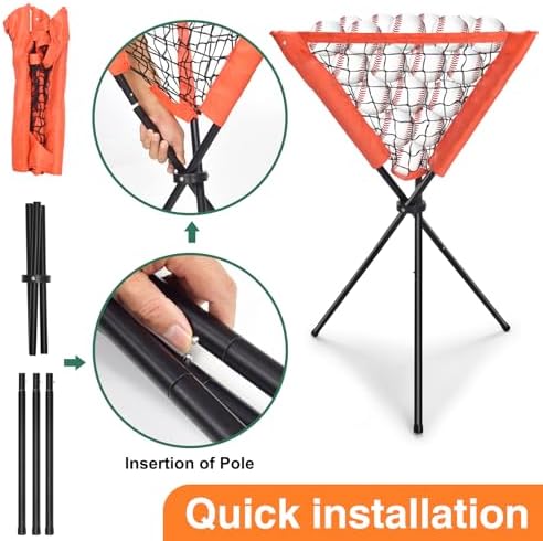 Eastgoing Baseball and Softball Portable Travel Baseball Ball Caddy. - Image 2