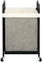 STO STO Laundry Hamper, 90L Rolling Laundry Sorter Cart with Removable and Washable Liner Bag, Clothes Hamper with Wheels and Metal Handle for Laundry Room and Bedroom by STOSTO