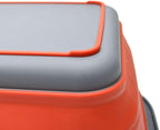 SAMMART 9.2L (2.37Gallon) Collapsible Tub - Portable Outdoor Picnic Basket/Crater - Foldable Shopping Bag - Space Saving Storage Container (M, Terracotta) - Image 4