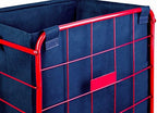 Handy Laundry Shopping Cart Liner, 18" X 15" X 24", Square Bottom, Fits Standard Shopping Cart, Cover and Adjustable Straps for Easy Secure Attachment, Made from Waterproof Material (Navy Blue) - Image 4