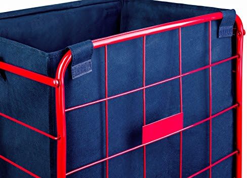 Handy Laundry Shopping Cart Liner, 18" X 15" X 24", Square Bottom, Fits Standard Shopping Cart, Cover and Adjustable Straps for Easy Secure Attachment, Made from Waterproof Material (Navy Blue) - Image 4