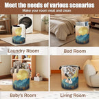 Mountains Sun Nature Scenery Laundry Baskets,Laundry Hamper,Storage Basket with Handles for Bathroom Bedroom College Dormitory Living Room Nursery Organizer 16"x20.8" - Image 7