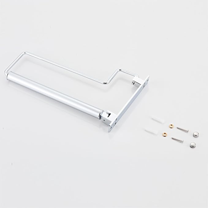 NEWRAIN Chrome Clothes Drying Rack, Wall Mounted Swing Arm Hanger for Laundry Room, Garage, Indoor & Outdoor Use - Image 7