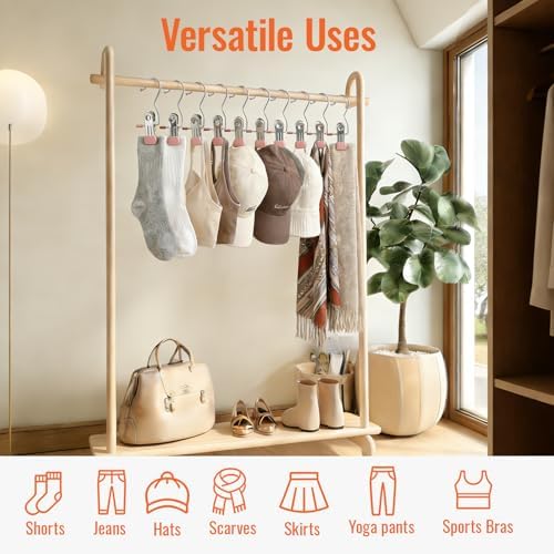 30 Pack Pants Hangers with Clip，Legging Organizer and Jean & Shorts Hangers - Image 6