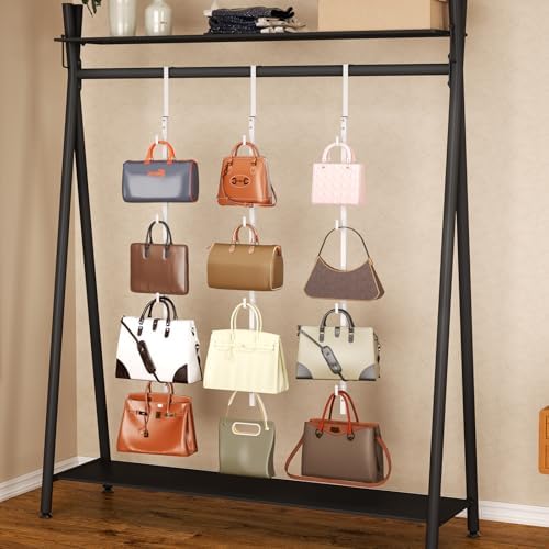 SWTYMIKI Over Door Hat Organizer - 3 Packs Metal Hanging Hat Rack with 12 Hooks Design, Baseball Cap Hanger Organizer Storage Holds up to 60 Caps for Door, Bedroom, Closet - Image 6